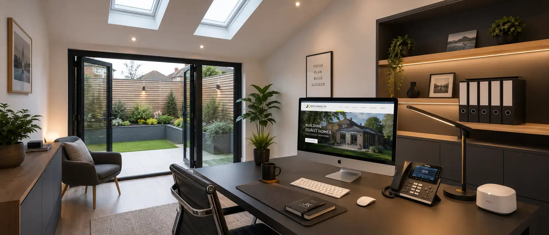 Home Office In A Newly Built Extension Derby 0626
