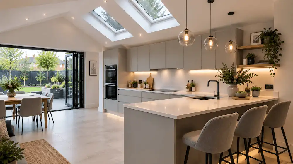 Peninsula kitchen worktop ideas