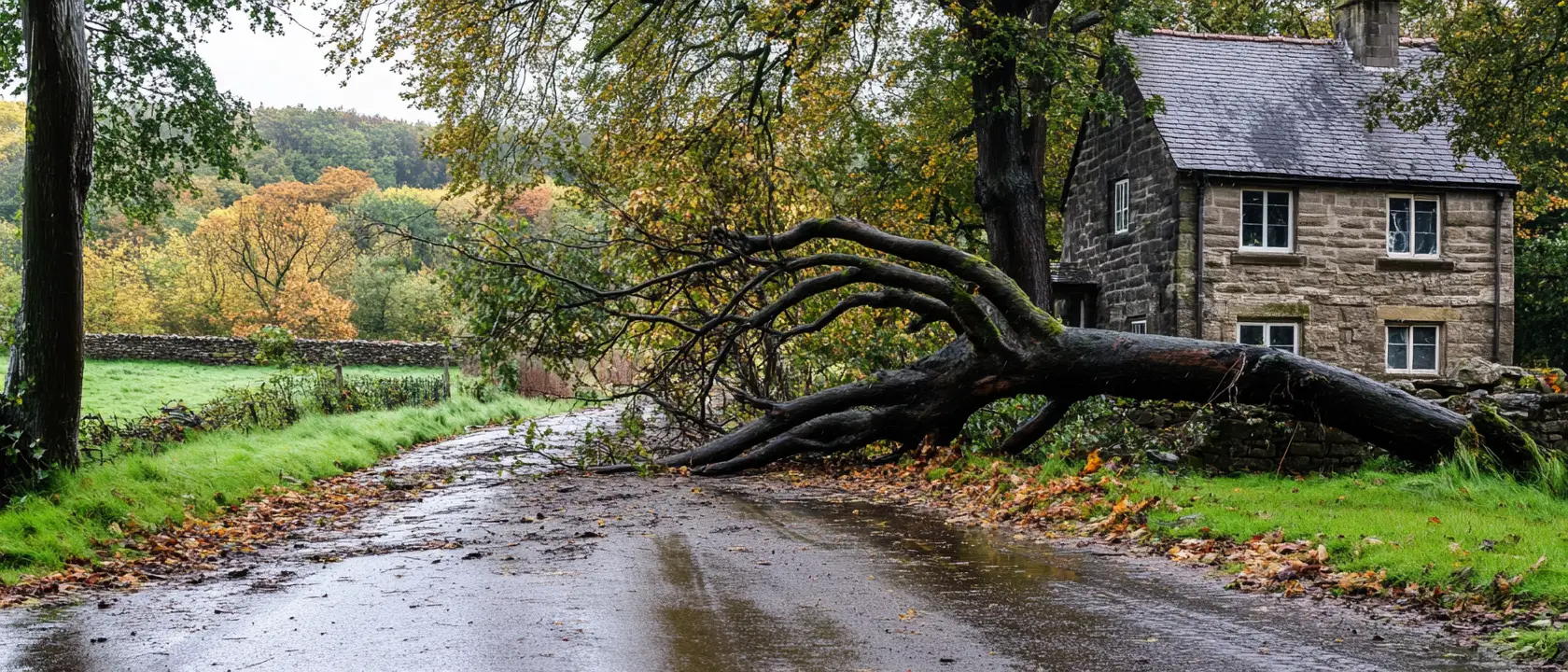 Storm Damage In Derbyshire Builders