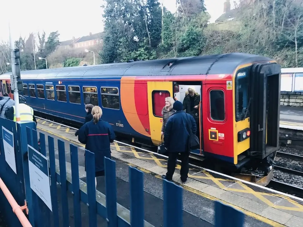 Train at Belper Train Station